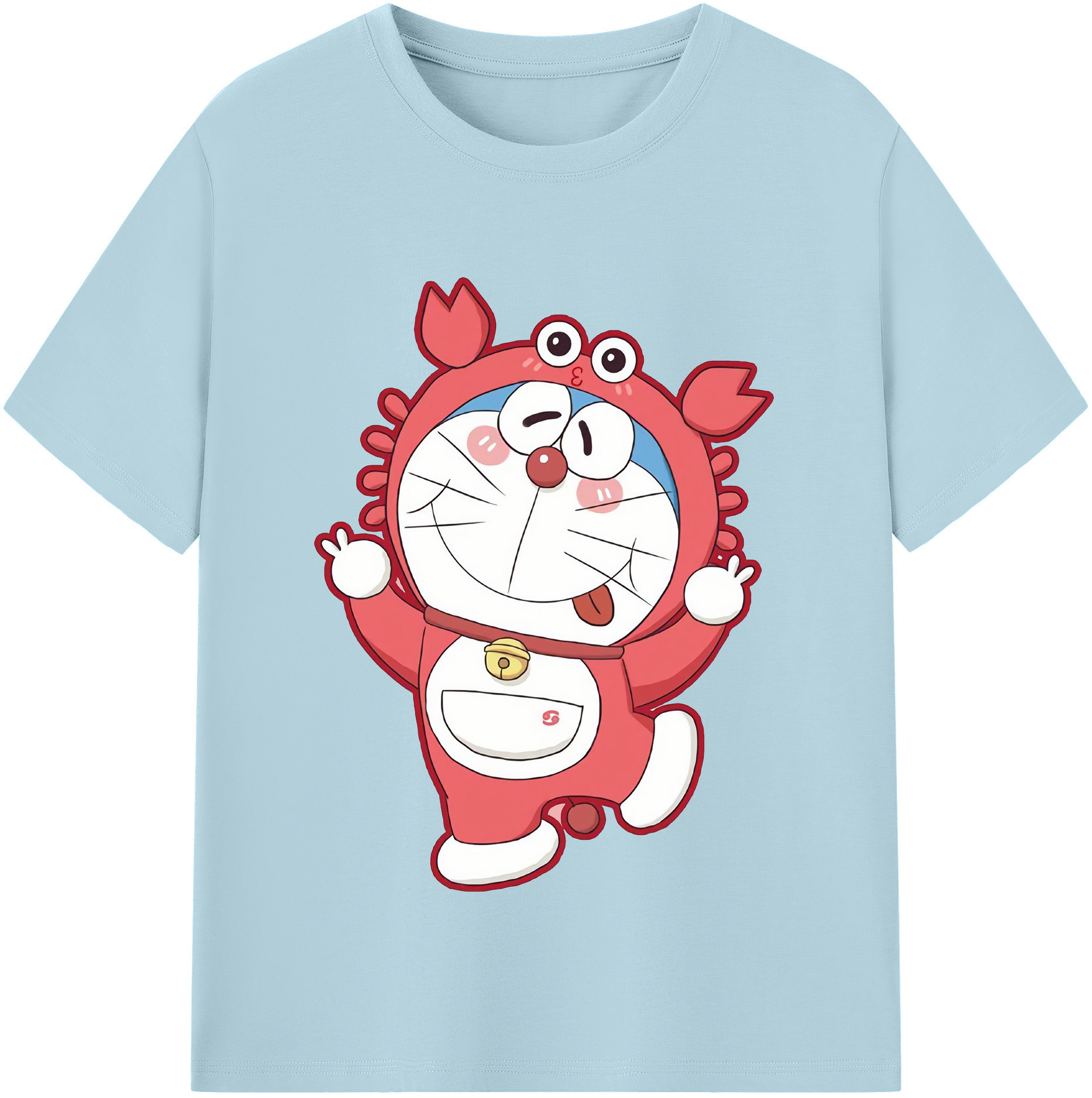 （画像用） ドラえもん Doraemon 綿100％半袖Tシャツ（フロントプリント）